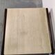 Vintage coffee table wood and travertine
