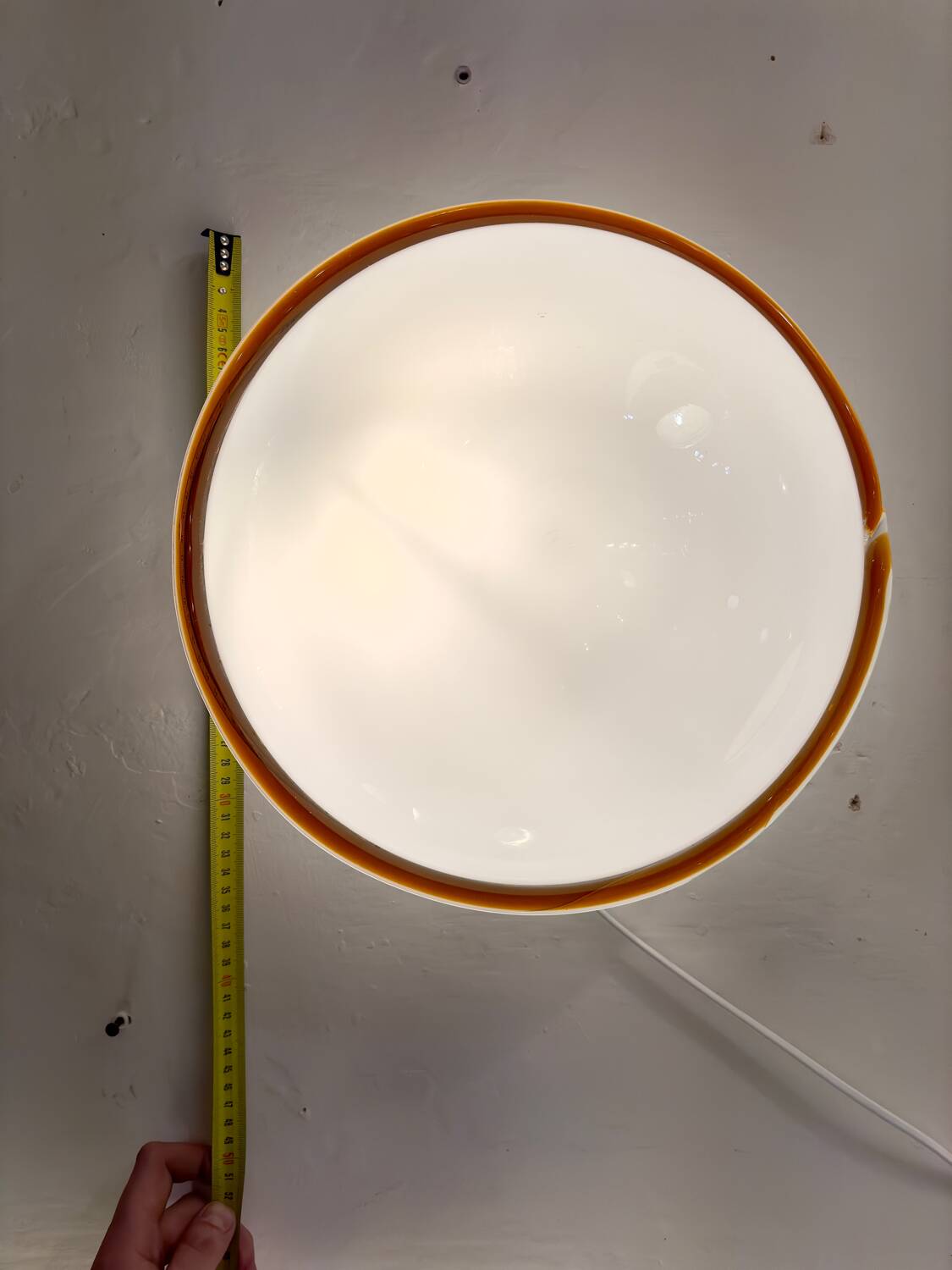 Pair of Leucos “Ronda” wall lights from the 70s