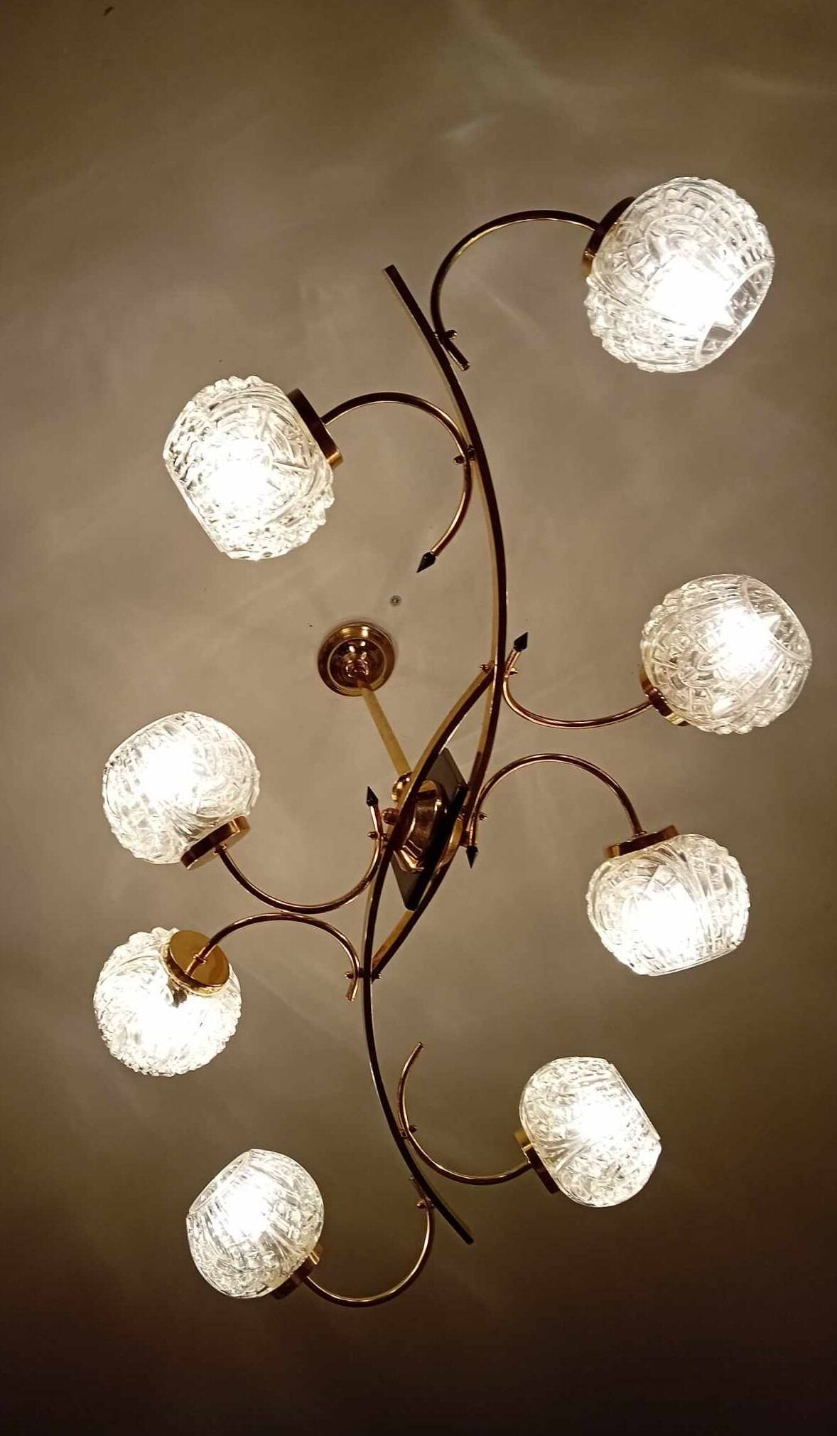 Large maison Arlus chandelier 40s/50s