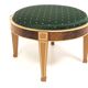 Scandinavian mahogany ottoman, Sweden, 1990