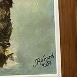 oil on canvas - Pair forming a pendant signed J. Richard