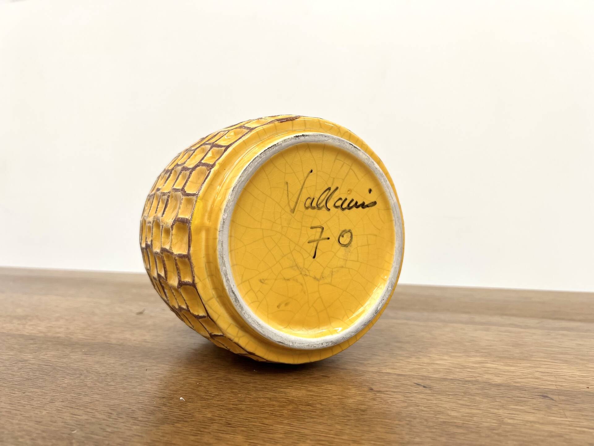 Ceramic vase from Vallauris, 1970s