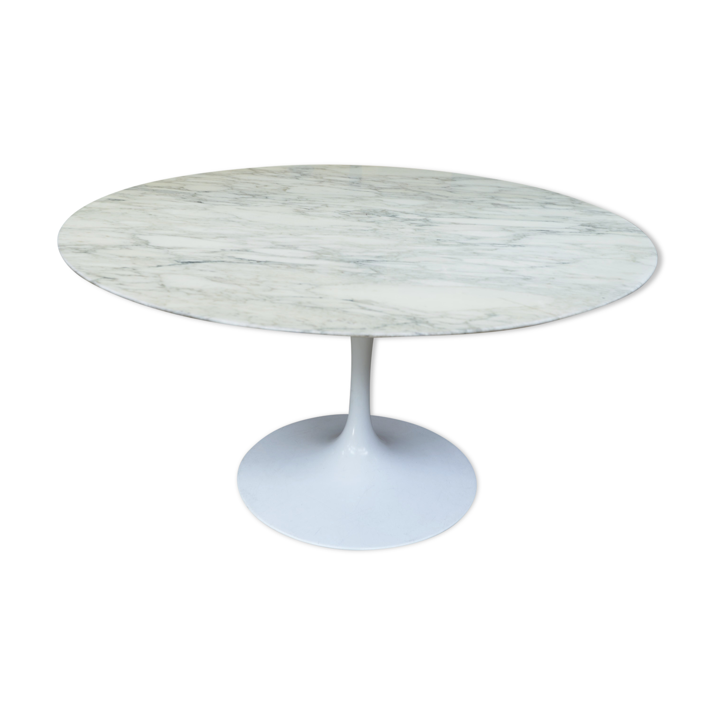 Round table "tulip 137" in marble, Eero Saarinen, Knoll 1960