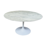 Table ronde "tulipe 137" en marbre d'Eero Saarinen,  knoll 1960