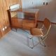 Chaise pliante structure tube et simili cuir