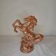 Glazed ceramic rearing horse statuette – vintage piece