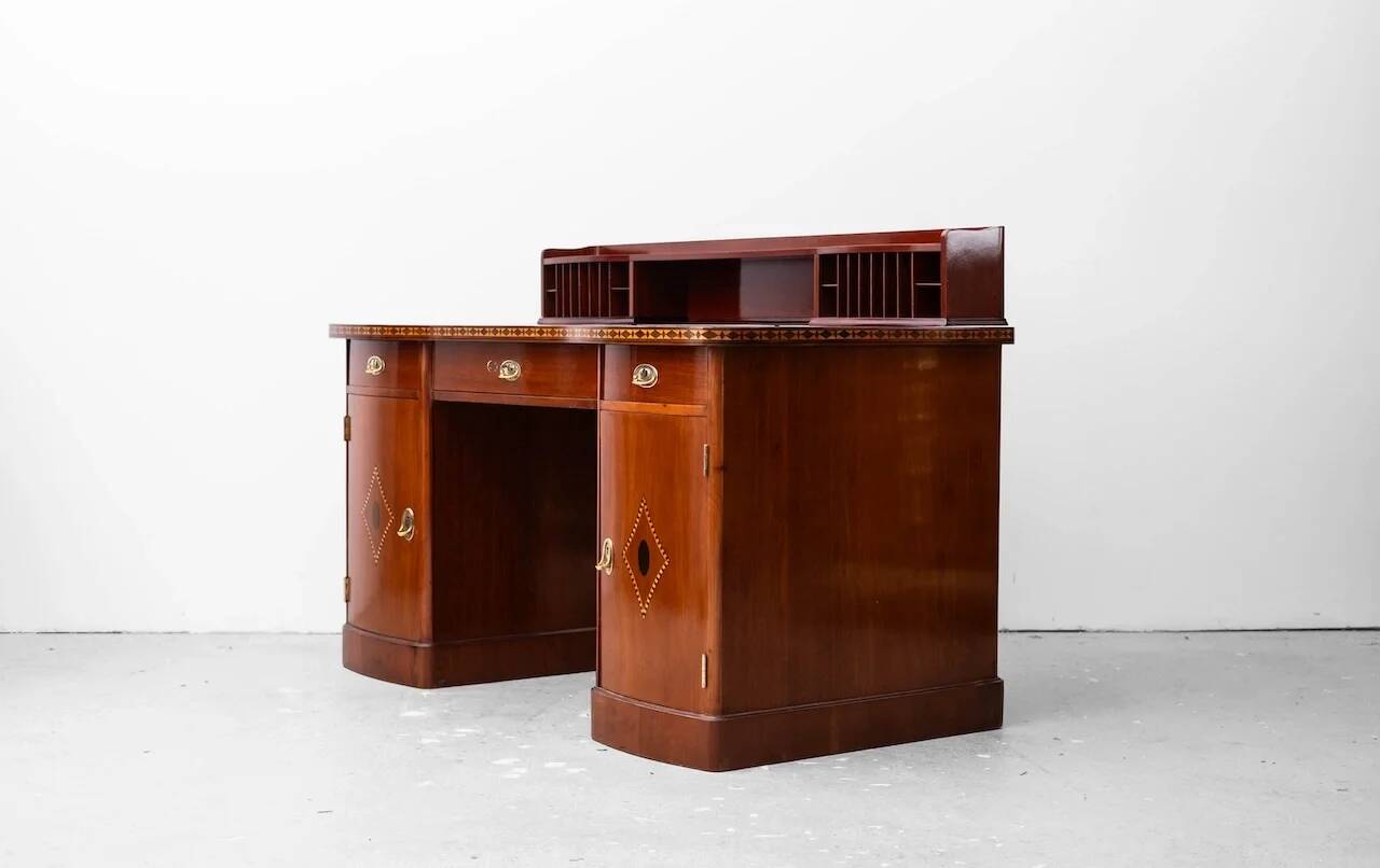 Original Art Nouveau desk (Vienna, c. 1908), execution: Unknown Wiener Werkstätte (Vienna, c. 1908)