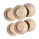 6 assiettes creuses rose digoin sarreguemines