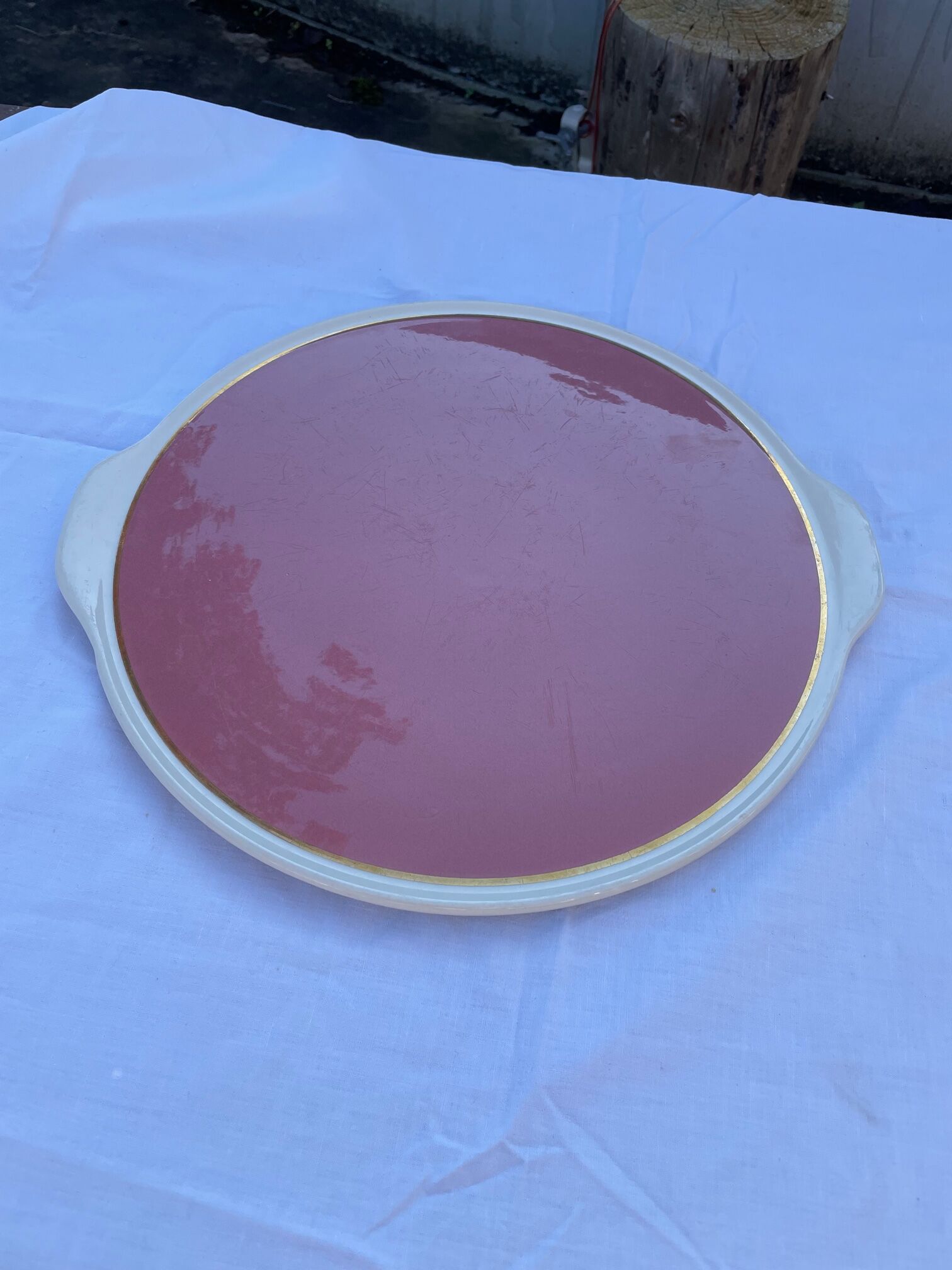 Raspberry pink cake dish Villeroy and Boch