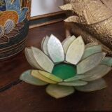 Bougeoir fleur en nacre