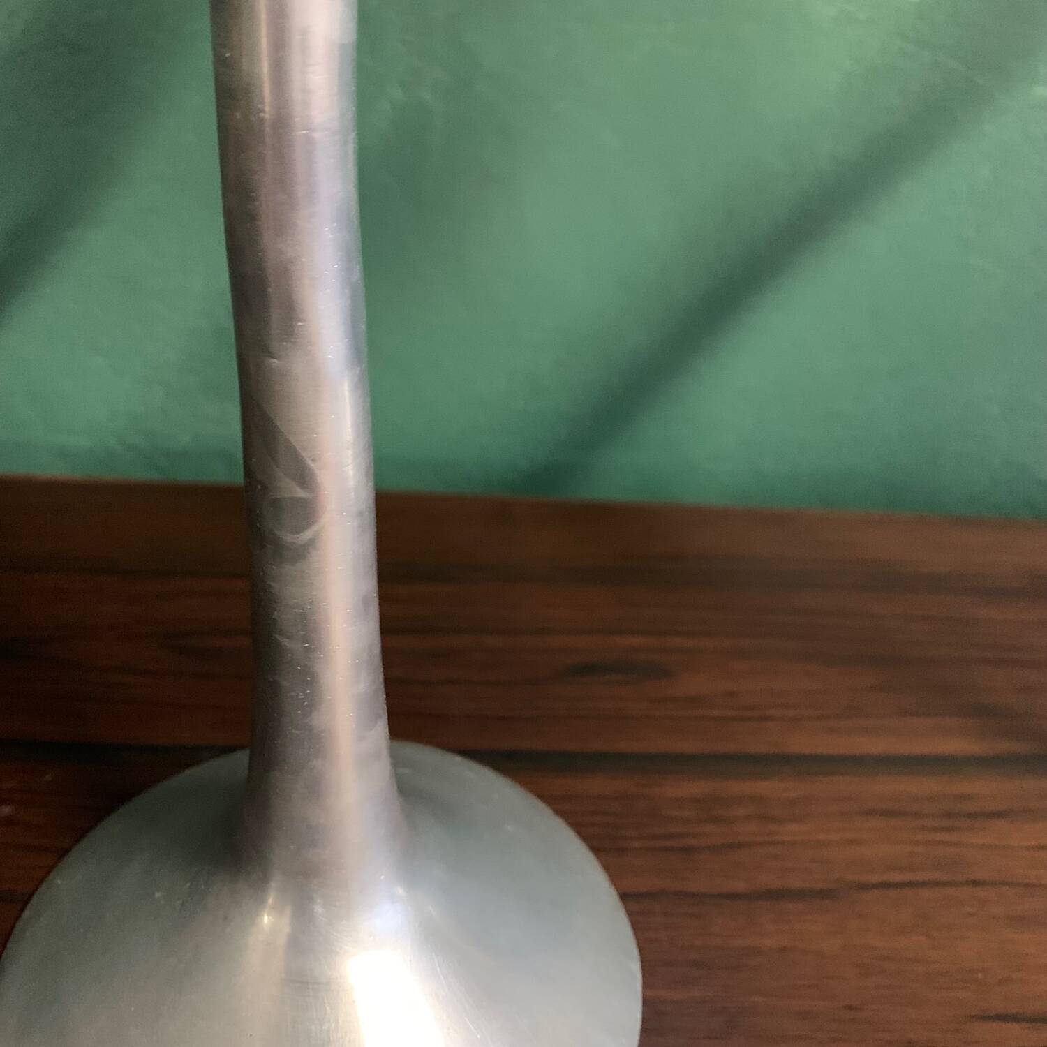 Paire de bougeoir vintage en fonte d'aluminium, 1970