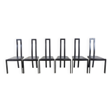 Vintage postmodern dining chairs, 1980s