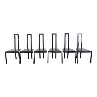 Vintage postmodern dining chairs, 1980s