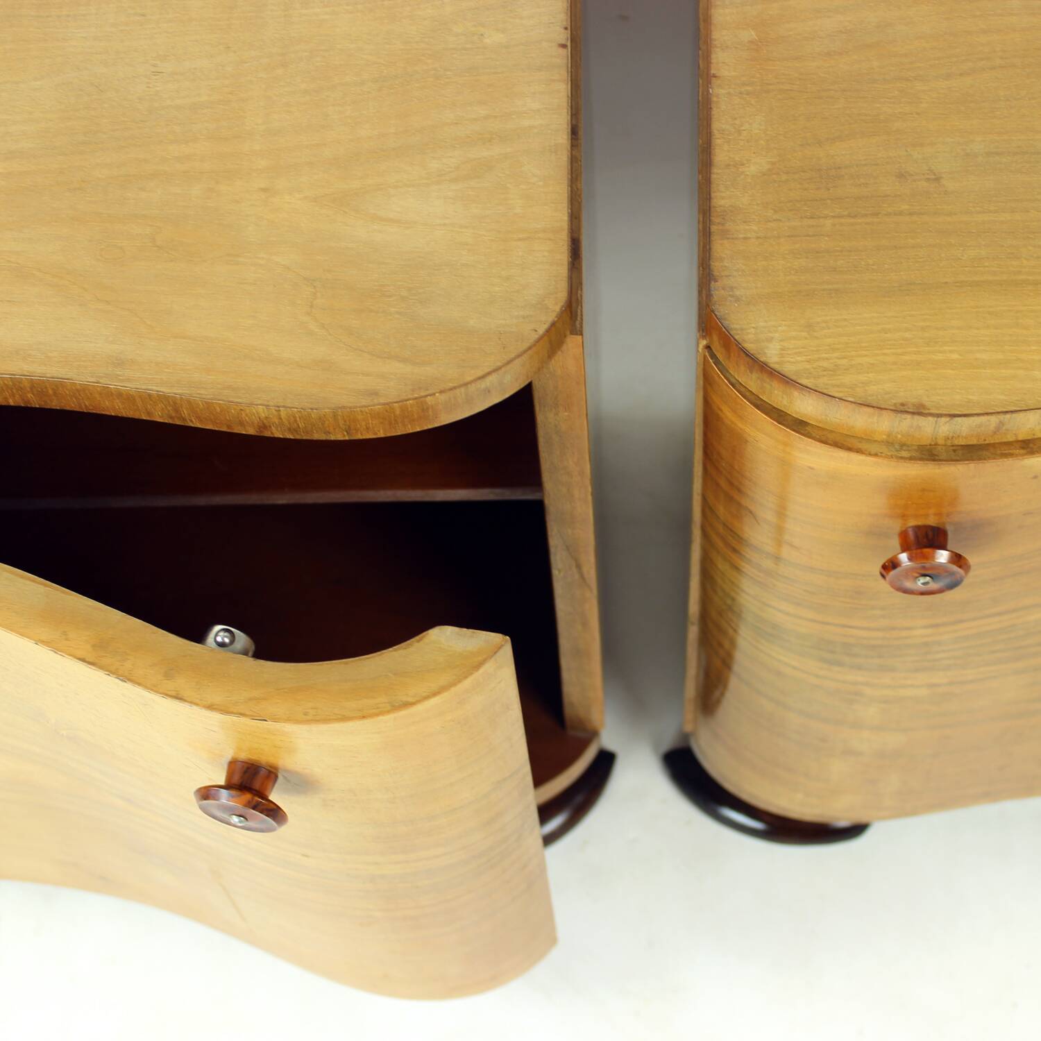 Art Deco Bedside Tables By Jindřich Halabala For Up Závody, 1930s