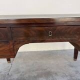 Empire style desk in solid mahogany, 19th century