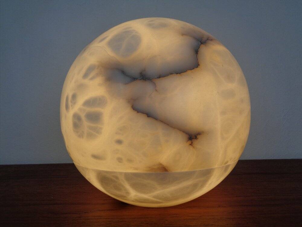 Marble Table Ball Lamp, 1960s