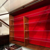 Wall display case for Collection - Wood and Plexiglass D 18 cm / W 106 cm / H 7 cm