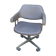 Fauteuil de bureau pivotant réglable chrome skaï années 60 70