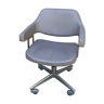 Swivel office chair, adjustable chrome skaï 60s 70s