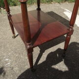 Solid mahogany board bedside table