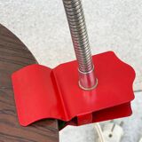 Vintage red hala zeist clamp spot lamp
