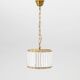 Orrefors ceiling light in brass and glass, Sweden 1960