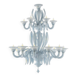 Contemporary Mid-Century Modern Venetian Style Murano Glass Chandelier