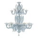 Contemporary Mid-Century Modern Venetian Style Murano Glass Chandelier