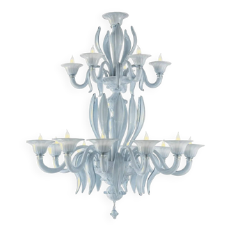 Lustre contemporain en verre de Murano de style vénitien