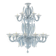 Contemporary Mid-Century Modern Venetian Style Murano Glass Chandelier