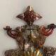 Antique wall candle holder, folk art