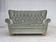 1960s, Danish 2-seater sofa. light green furniture velour.