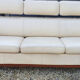 Canape ekornes design scandinave cuir blanc