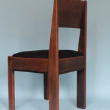 Oak Art Deco Design Chairs By J.A. Muntendam For L.O.V. Oosterbeek 1920s Set of 2
