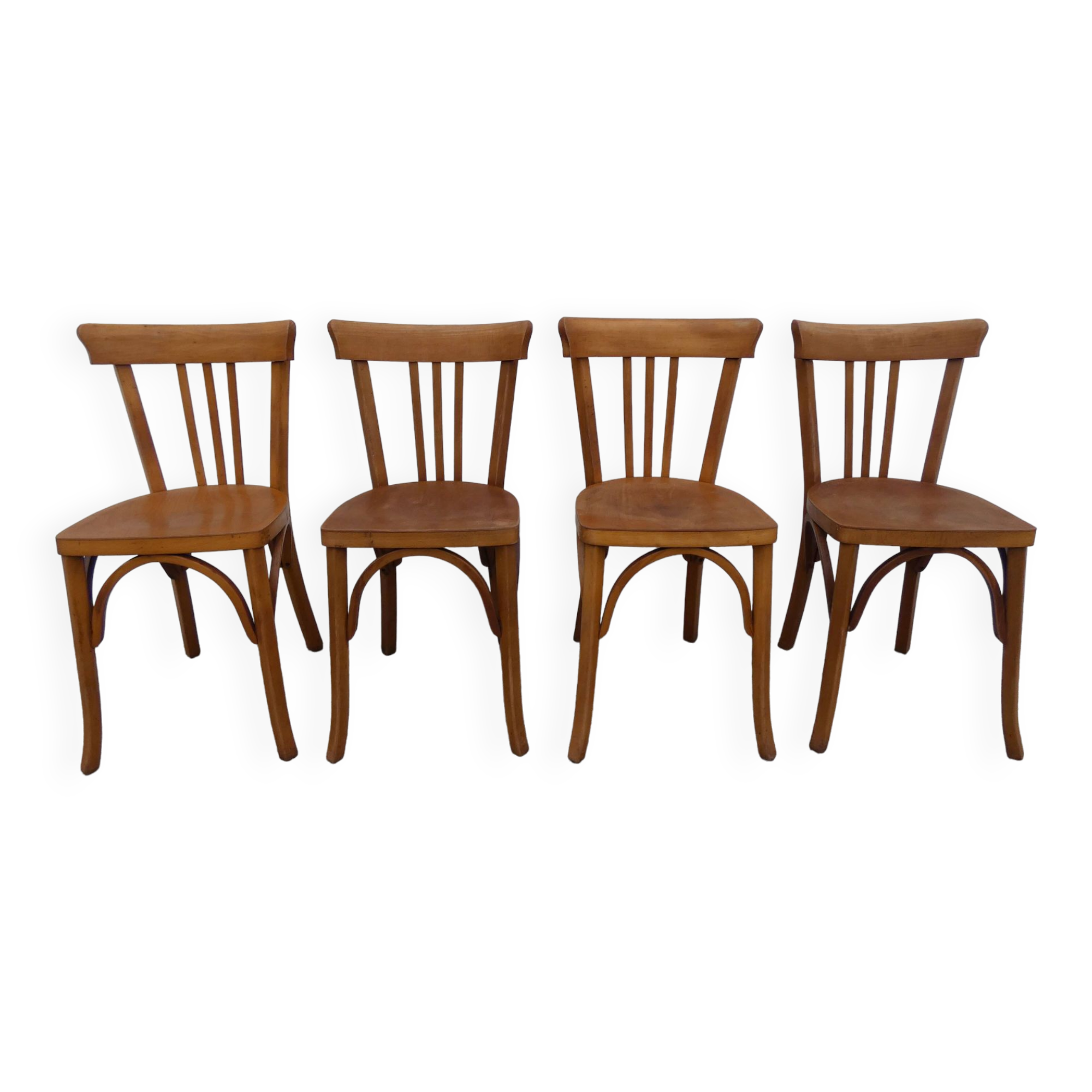 4 old vintage Luterma bistro chairs