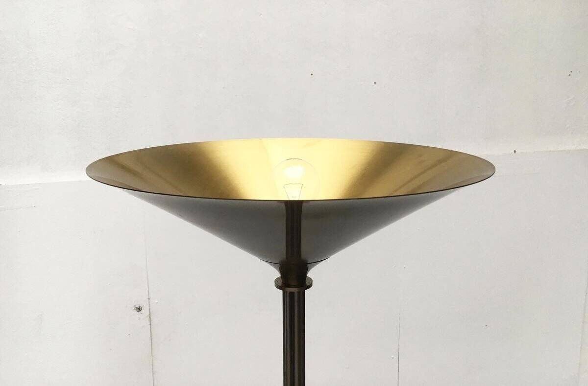 Vintage Italian Postmodern Floor Lamp with Marble Base