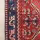 Ancient Asian wool rug, hand-knotted, 79 x 34 in.