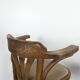 Pair of curved wooden bistro bar stools
