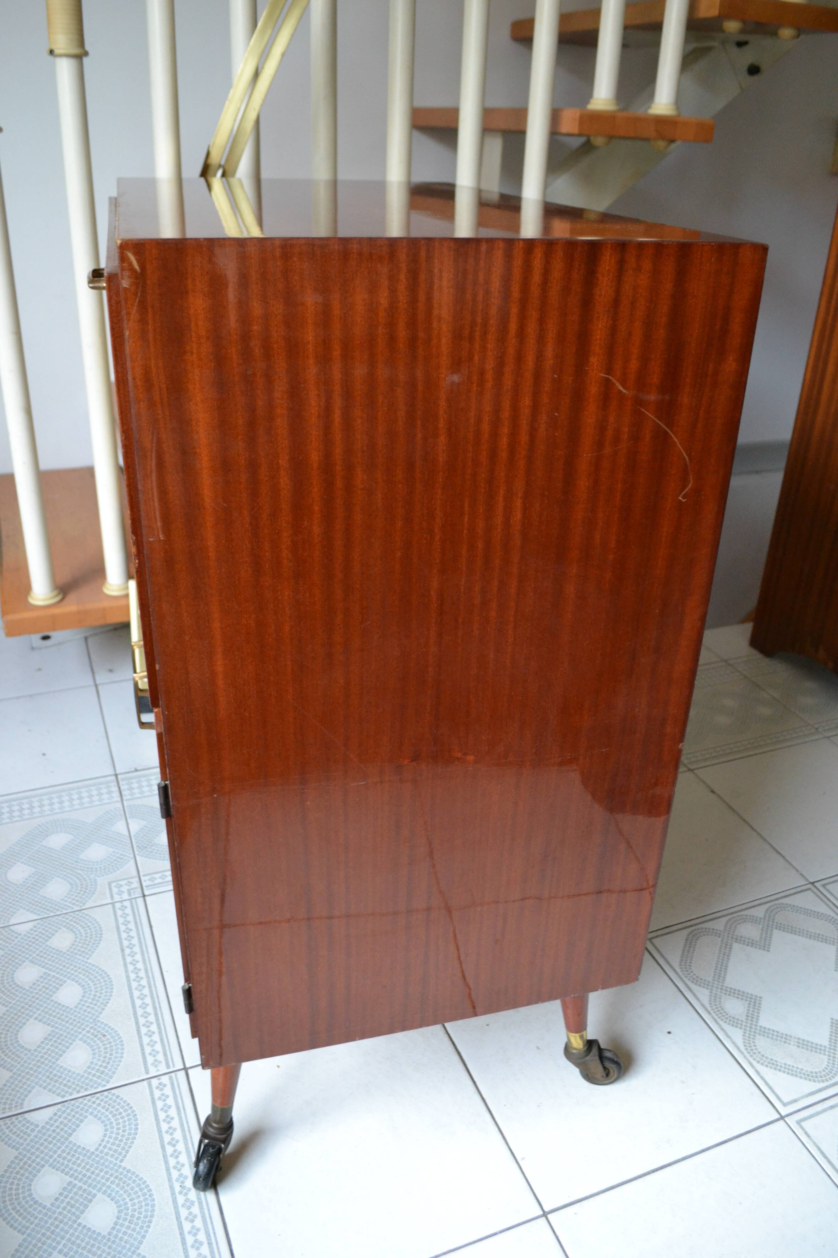 Vintage hifi furniture 60s/70s mahogany