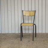 School chair 510 mullca gaston cavaillon industrial vintage
