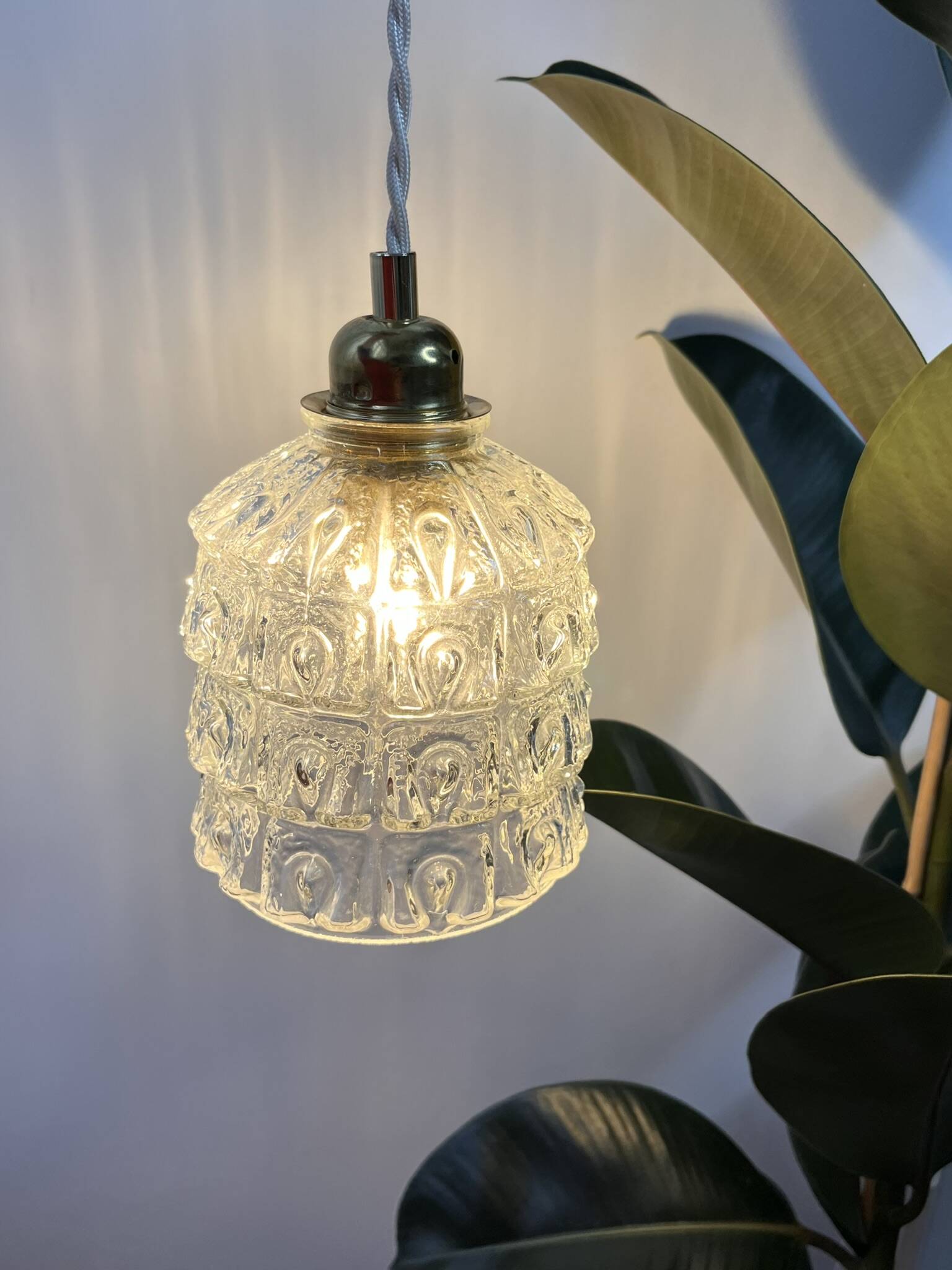 Bubble glass pendant lamp Bella model