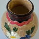 Terracotta vase incised by Jean Clergue in Vallauris