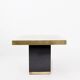 Hollywood Regency Brass Etched Side Table, 1950s