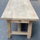 Farmhouse dining table stripped in solid raw oak 1930 - 216cm