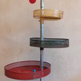 Grocery store display 1950 1960 Paris France perforated sheet metal rigitulle