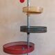 Grocery store display 1950 1960 Paris France perforated sheet metal rigitulle