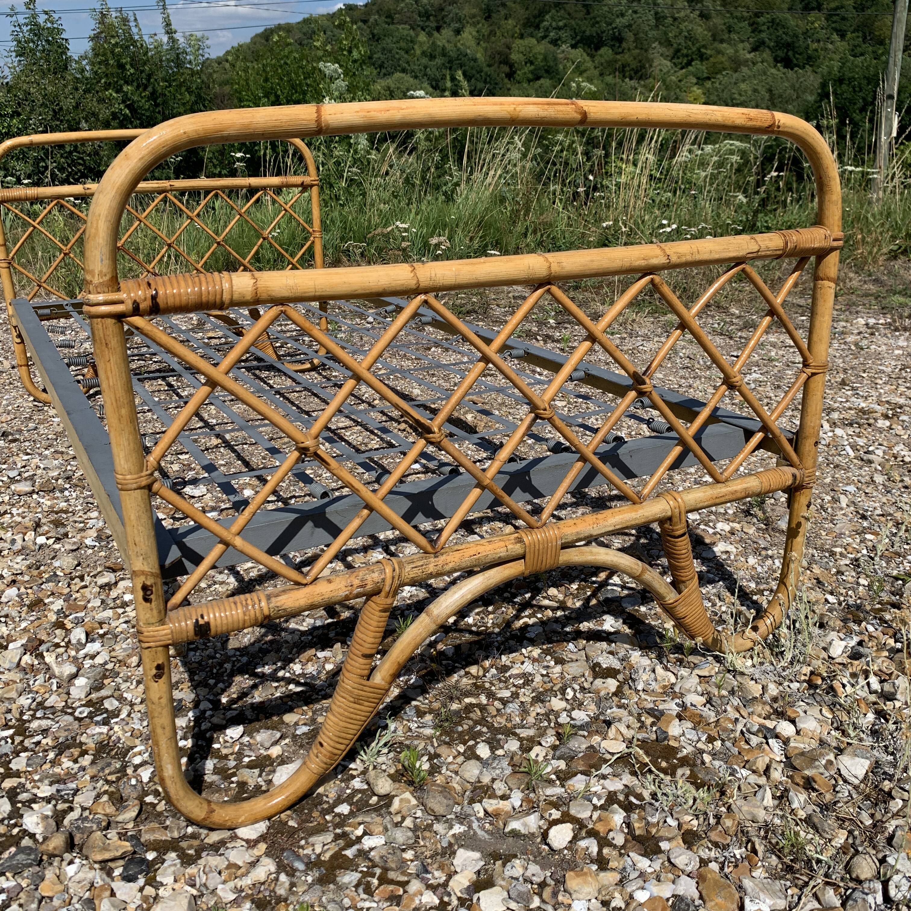 Vintage bamboo children's bed