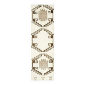 Tapis coureur vintage turc en laine et coton beige noué à la main des années 1970 94x316