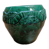Cache pot in faience of Orchies, 50s