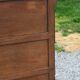 Oak craft cabinet with 5 drawers from the 1930s/1950s